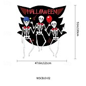 cheap Halloween Outdoor Decor-Halloween Trunk Treat Car Banner Car Decoration,Ghost Halloween Decorations Halloween Fabric Car Decoration Halloween Car Trunk Decoration Ghost Pumpkin Wall Covering