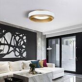 billige Taklamper med dimming-Rund metalltaklampe til hjemmet, LED-taklampe med innfelt montering og akryldeksel, moderne taklampe for soverom, nordisk stue, spisebord, taklamper