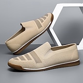 preiswerte Herrenpantoletten &amp; -slipper-Herren-Slipper aus Strick, atmungsaktives Obermaterial aus Webstoff mit flexibler Gummisohle, bequem und leicht für Sommer, Strand und Autofahren