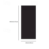 baratos Cortinas da porta-Cortina de Porta Francesa Sem Furos Cortina Blackout com Pregas de Lápis Cortinas Funcionais Filtradoras de Luz para Escritório e Casa 26X68polegadas(66X173CM)