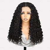 cheap Human Hair Lace Front Wigs-13x4 Human Hair Lace Frontal Wig High-quality Deep Wave Human Hair Wig 200% Density