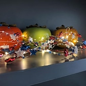 economico Striscie luci a batteria-1 Pz Luce Decorativa a Stringa con 30 LED 3M Patriottica per il 4 Luglio Giorno dell'Indipendenza 250° Anniversario Giorno della Memoria Stringa di Luci Decorativa a Stelle Rosse Bianche e Blu Tema