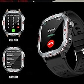baratos Smartwatch-Relógios inteligentes esportivos c40pro com tela ultra grande, assistente de voz e controle de música, relógio inteligente com mostrador personalizado, relógios de pulso