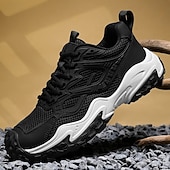 preiswerte Sneaker für Herren-Olivgrüne Wander-Sneaker für Herren – strapazierfähige Outdoor-Wanderschuhe mit atmungsaktivem Mesh und robuster Sohle für Trail-Walking, Camping und den täglichen Gebrauch im Freien