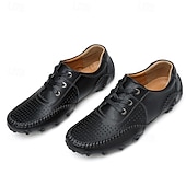 economico sandali da esterno-Scarpe da passeggio traspiranti da uomo bianche con ritagli – mocassini estivi casual con suola morbida per la guida, le vacanze al mare, l&#039;esplorazione della città e il comfort per tutto il giorno nelle giornate calde