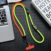 お買い得  その他のスマホケース-新しいユニセックスの携帯ストラップ、調節可能な2イン1ネックハンギングクロスボディバッグ、紛失防止ストラップ付き、屋外での持ち運びに便利
