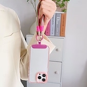 お買い得  その他のスマホケース-新しいクリエイティブなドーパミンカラーの電話ケースチェーン、ユニバーサルで多用途なバッグ、ハンドヘルドチェーン、耐久性があり持ち運びやすく、紛失防止の厚手の短いロープ