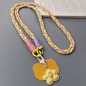 economico Lanyards e cinturini da polso per telefono-Nuovo cinturino da viaggio per alpinismo in corda intrecciata, alla moda e resistente, ideale per appendere il telefono cellulare a tracolla.