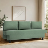 preiswerte Sofabezug-Sofabezug passend für Älvdalen-Sofa, einfarbig, gesteppte Polyester-Schonbezüge