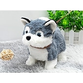 economico Animali di peluches-Cane robot, il mio cucciolo robot realistico, giocattolo interattivo per cuccioli che cammina, abbaia, coda di peluche, cane da compagnia per bambini &amp;Giocattolo robotico realistico per adulti che si