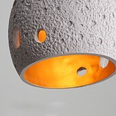 ieftine Lumini pandantive-Candelabru din lemn de alamă, corp din piatră de fagure negru/gri/alb, pandantiv, design gol, corp de iluminat de tavan pentru insulă de bucătărie, sufragerie, dormitor, hol, bar, living