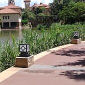 abordables Post Light-Lámpara de poste para exteriores, moderna lámpara de columna para entrada de patio, carcasa de metal, 110-240 V, 5 W