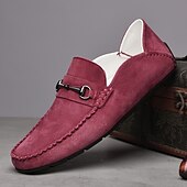 abordables Chaussures sans lacets &amp; mocassins-Mocassins en daim beige pour hommes avec boucle, légers et flexibles, parfaits pour une tenue de bureau décontractée, des soirées sociales et des journées de détente