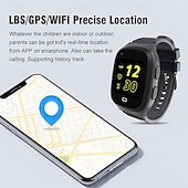 cheap Smartwatch-iMosi LT31 Smart Watch 1.4 inch 4G LTE Cellular Smartwatch Phone Bluetooth Alarm Clock Calendar Compatible with Null Kid&#039;s GPS Hands-Free Calls with Camera IP 67 40mm Watch Case