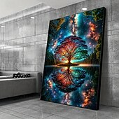 tanie Krajobrazy-ptree of life canvas wall art bezramowa nowoczesna dekoracja salonu i sypialni