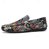 economico Slip-ons e mocassini da uomo-Per uomo Scarpe Casual Camminata Casual Tela Confortevole Antiscivolo Traspirante Mocassino Nero Beige Estate Primavera Autunno