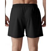 baratos Shorts de moletom-Homens calções atléticos Shorts rasgados Shorts de moletom Calção Shorts de verão Bolsos Cintura elástica Com Cordão Tecido Conforto Respirável Curto Ao ar livre Esportes Clássico Casual Preto Branco