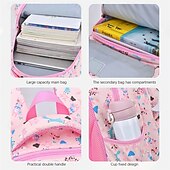 cheap Bookbags-Grade 1-6 Wear-resistant Ultra-light Backpack Expansion Load-reducing Breathable Backpacks for Primary School Children