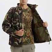 economico Fleece &amp; Giacche 3 in 1-Per uomo Giacca da escursionismo Cappotto invernale Giacca in pile da escursionismo Inverno All&#039;aperto Termico Antivento Giacca in Pile Invernale Nero Giallo Verde militare Mimetico