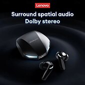 billige TWS True Wireless-hodetelefoner-Lenovo XT53 trådløse oppgraderte Bluetooth 5.4-øretelefoner med ultralang utholdenhet og lav latens, spillhodesett med LED-digital skjerm, ørepropper