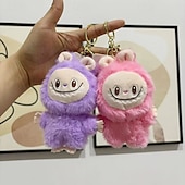 cheap Dolls-Charming Lafufu Keychain Plush Doll Pendant Hanging Keyring Card Gift for Woman Man Decor Bag Charm Purse Charms Key Ornament Ring