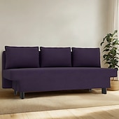 cheap Sofa Cover-Sofa Cover Suitable For ÄLVDALEN Sofa Solid Color Quilted Velvet Slipcovers