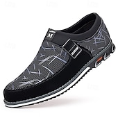 cheap Men&#039;s Slip-ons &amp; Loafers-Men&#039;s Black Mesh Slip-On Casual Shoes with Star Pattern – Lightweight Streetwear Shoes for Travel, Urban Walks &amp; Weekend Outings
