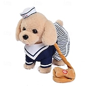 お買い得  ぬいぐるみ-リモコンロボット犬電子ぬいぐるみ子犬犬のおもちゃインタラクティブおもちゃ散歩歌うぬいぐるみ動物ギフト3〜6歳の女の子と男の子向け