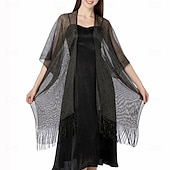 baratos envoltórios da mãe-Capa Elegante de Proteção Solar para Mulheres com Mangas Curtas em Seda Imitada com Cor Pura para Casamento de Verão