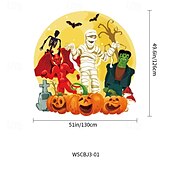 cheap Halloween Outdoor Decor-Halloween Trunk Treat Car Banner Car Decoration,Ghost Halloween Decorations Halloween Fabric Car Decoration Halloween Car Trunk Decoration Ghost Pumpkin Wall Covering