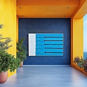 Недорогие Пейзажи-mintura ручная роспись 3d плавание картины маслом на холсте современная абстрактная текстурированная настенная живопись для украшения дома готовая к подвешиванию с натянутой рамой