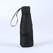 baratos Chapéus de Chuva-guarda-chuva de viagem compacto, estrutura de 5 camadas à prova de vento, guarda-chuva dobrável leve de secagem rápida com caixa de presente, proteção portátil para todas as condições climáticas, cabe
