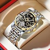 economico Orologi meccanici-Orologio da uomo con tourbillon meccanico automatico, orologio sportivo di lusso in acciaio inossidabile.