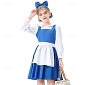זול תחפושות לבנות-Alice in Wonderland סיפור מעשייה אליס שמלות תחפושות דמויות מספרי סיפורים לוליטה מתוקה תחפושות משחק של דמויות מסרטים for בנות בגדי ריקוד ילדים האלווין (ליל כל הקדושים) קרנבל יום הספר העולמי
