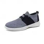 billige Sneakers til herrer-herre pustende strikkesko – myke og fleksible tursko for komfort og stil i daglige aktiviteter