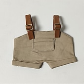 tanie Zestawy ubrań i akcesoriów dla lalek-17cm winylowe ubranka dla lalek (bez lalki) mini ogrodniczki dla lalek śliczne ubranka dla lalek niepowtarzalny styl