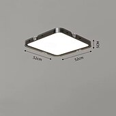 economico Lampade da soffitto con dimmer-Lampada da soffitto a LED minimalista ultrasottile, protezione degli occhi interamente in rame per camera da letto/corridoio