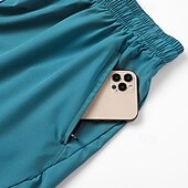 رخيصةأون شورت جري-رجالي شورت للجري جيب حزام مطاط قيعان الجمنازيوم ملابس الرياضة اكتشف - حل الصيف سريع جاف متنفس ركض يوغا عادي ملابس رياضية ألبسة رياضية لون سادة أزرق أحمر أخضر