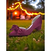 baratos cocktail-scarpins femininos de salto bloco de cetim com detalhe de laço para ocasiões formais e coquetéis