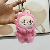 cheap Dolls-Charming Lafufu Keychain Plush Doll Pendant Hanging Keyring Card Gift for Woman Man Decor Bag Charm Purse Charms Key Ornament Ring