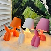 お買い得  ベッドサイドランプ-クリエイティブでロマンチックなカラフルなバルーン犬用テーブルランプ、タッチスイッチ付き、3色ライト、調光機能付き、2000mAh蓄電池付き、ソーセージ犬用雰囲気ライト、ホリデーホテルパーティーバレンタイン