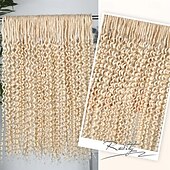 abordables Crocheter les cheveux-Ensemble complet d&#039;extensions de dreadlocks bouclées blondes platine à double extrémité pour femmes, dreadlocks ondulées blondes faites à la main, dreadlocks synthétiques souples au crochet (50 mèches