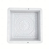baratos Mofo-Molde de cimento plástico com design de pétala de 1 peça para passarela, pedras de piso, jardim, estrada, pátio, pavimentação, azulejos de parede, azulejos coloridos