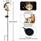 economico Luci paesaggistiche-1 pz luce solare da giardino luce decorativa per esterni luce luna fata angelo luce da prato luce calda impermeabile luce a led per villa cortile canale prato terrazza decorazione da giardino