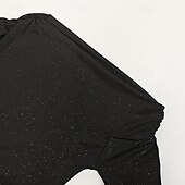 preiswerte Einfaches Kleid-Damen Langes Kleid Maxikleid Abschlussballkleid Partykleid Mode Party Besonderer Anlass Abendgesellschaft Normale Passform Einfach Langarm Kalter Schulter-Ausschnitt Schwarz Purpur Braun Herbst