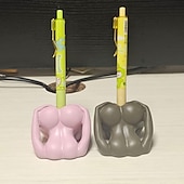 baratos estojos e porta-lápis-decoração de sala de estar de mesa pequeno presente sexy bunda brincadeira porta caneta porta caneta anal presente divertido