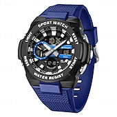 abordables Relojes digitales-SANDA Hombre Reloj Digital Al Aire Libre Deportes Táctico Reloj de Muñeca Luminoso Cronómetro Despertador Calendario Silicona Reloj