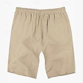 economico Classico-Per uomo Shorts Shorts di Lino Pantaloncini Estivi Shorts da Spiaggia Coulisse Elastico in vita Semplice Comodità Traspirante Lunghezza al ginocchio All&#039;aperto Quotidiano Spiaggia Vacanza Stile