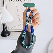 economico Altre cover per cellulari-Corda da polso semplice a due capi, alla moda, semplice, corta, a doppio strato, corda per appendere il telefono cellulare, solida e robusta, anti-rottura e anti-caduta.