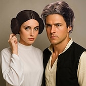  Perruques de cosplay Marron Bouclé Cheveux synthétiques Court Perruques Femmes Perruques Pour la fête